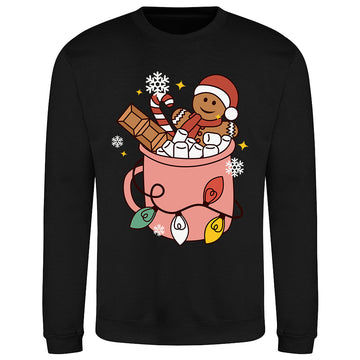 Festive  with Gingerbread Joy Sweatshirt