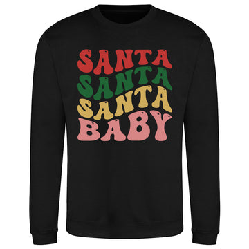 Retro Santa Baby  Sweatshirt