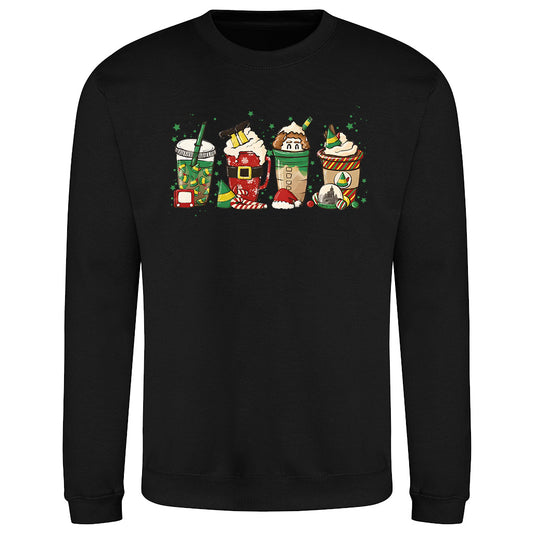 Festive Holiday Drink Art Shirt Sweatshirt
