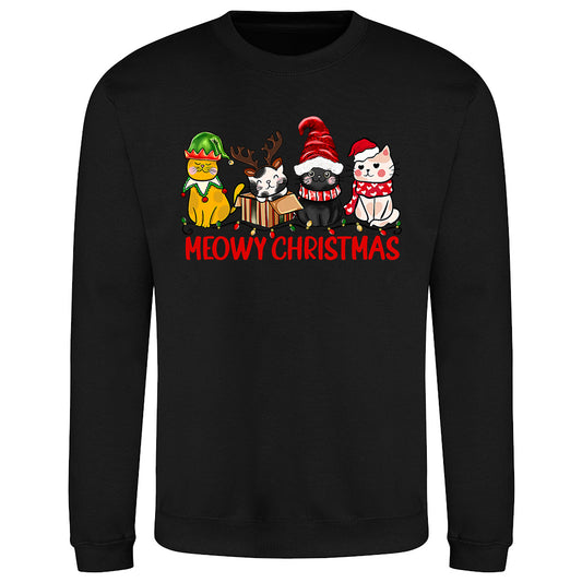 Meowy Christmas Cats  Sweatshirt