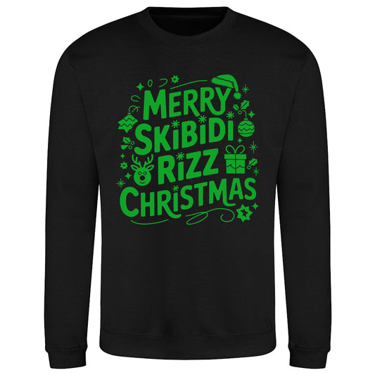 Merry Skibidi Rizz Christmas  Sweatshirt