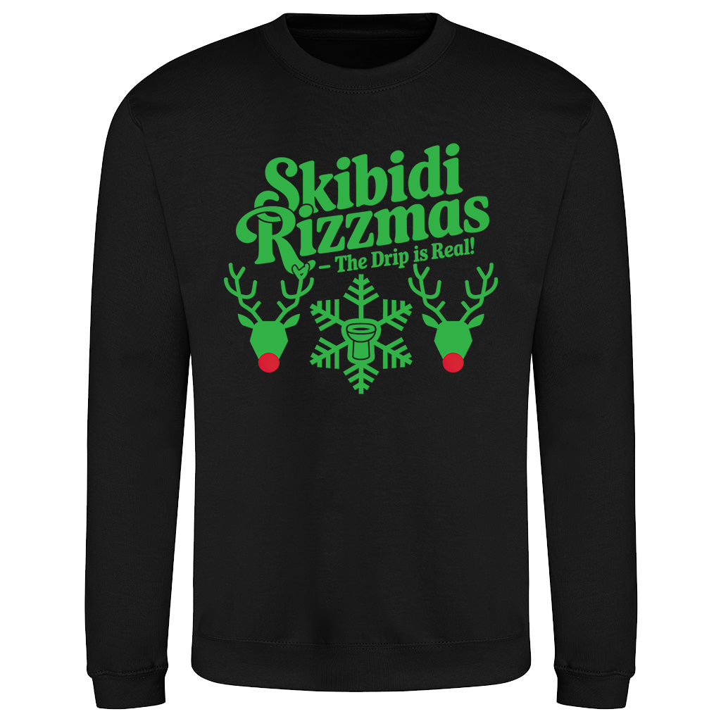 Skibidi Rizzmas  - Festive Fun Sweatshirt