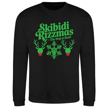 Skibidi Rizzmas  - Festive Fun Sweatshirt