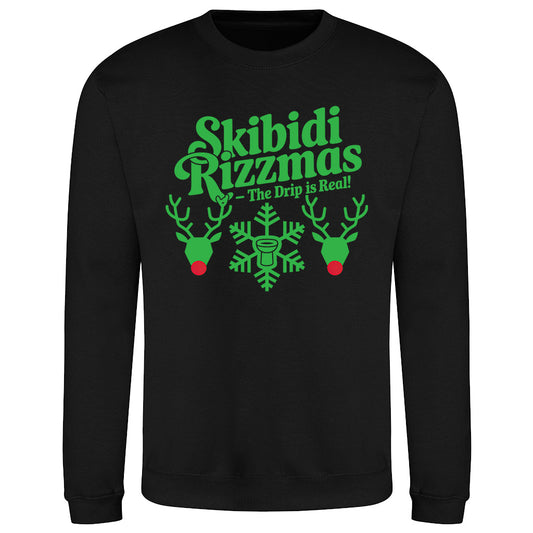 Skibidi Rizzmas  - Festive Fun Sweatshirt