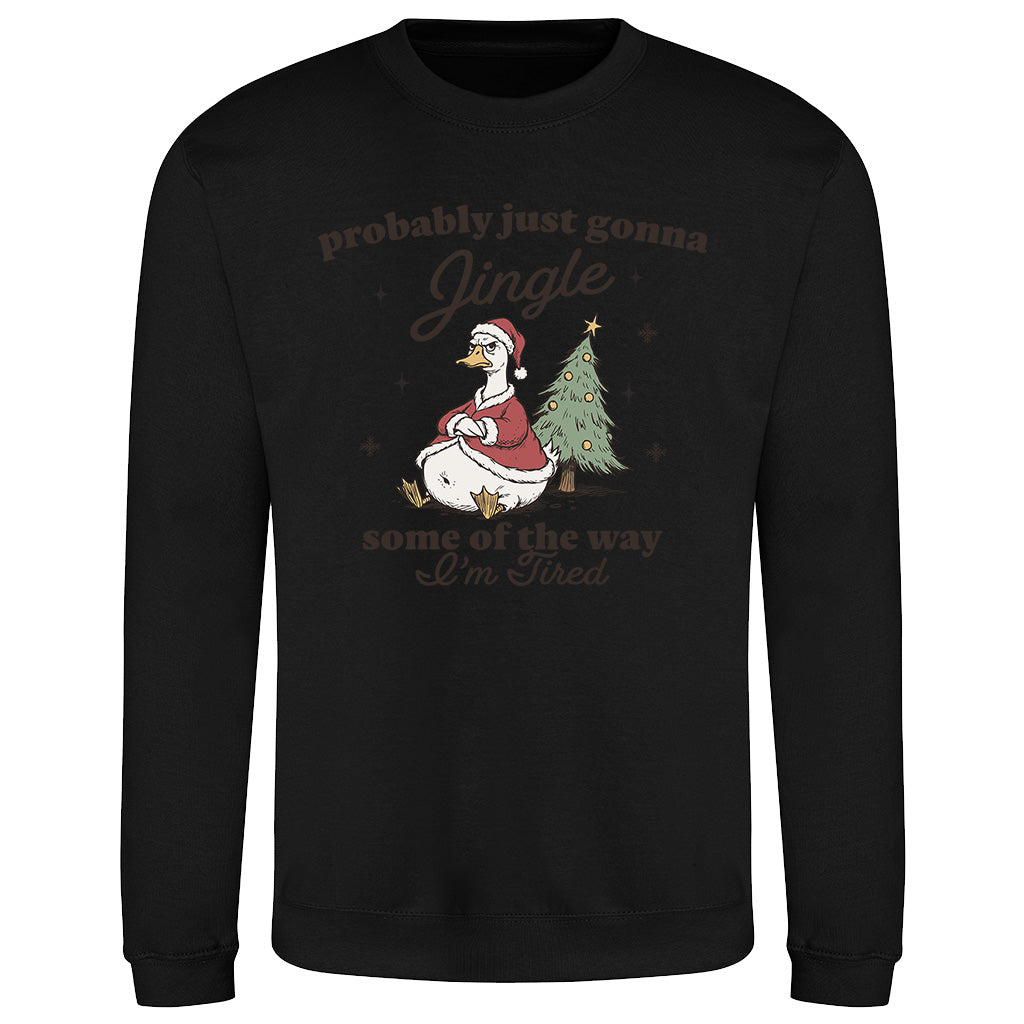 Tired Holiday Duck  Sweatshirt