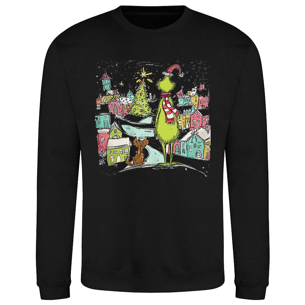 Festive Grinchmas  Sweatshirt