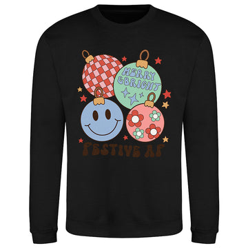 Festive AF Ornament  Sweatshirt
