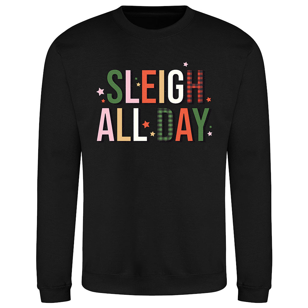 Festive 'Sleigh All Day'  Sweatshirt