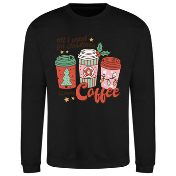 Festive Coffee Cups  Sweatshirt