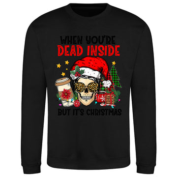 Festive Skull Christmas  Sweatshirt