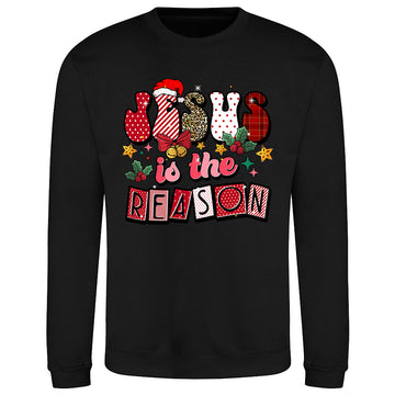 Festive Jesus Reason  Sweatshirt
