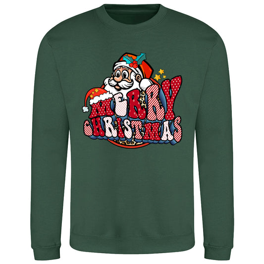 Festive Santa Christmas  Sweatshirt