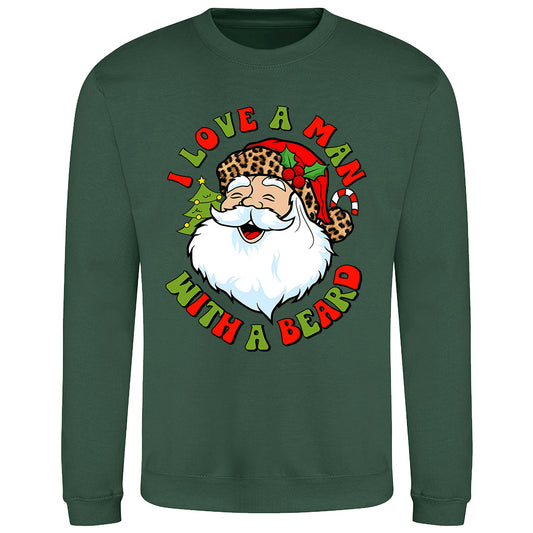Bearded Santa Xmas  Sweatshirt