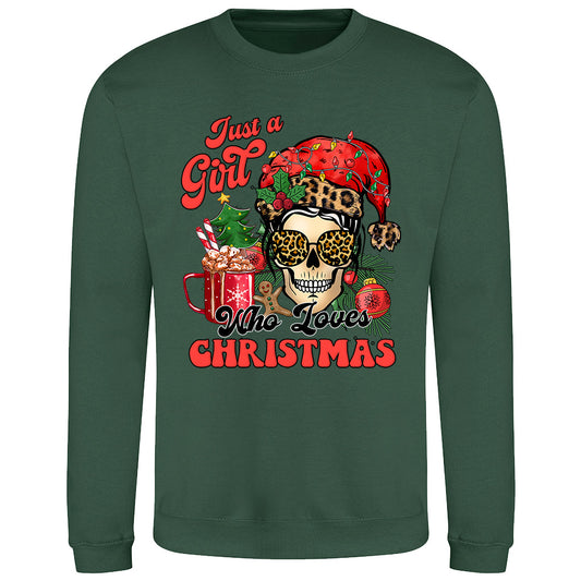 Just a Girl Holiday  Sweatshirt