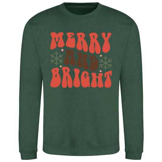 Merry & Bright Retro  Sweatshirt