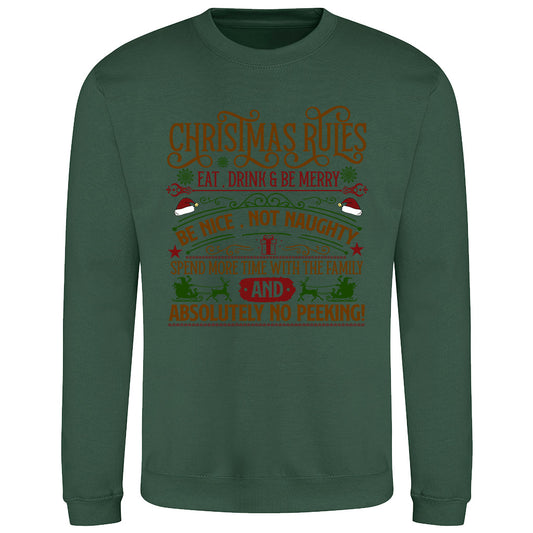 Christmas Rules Festive  Sweatshirt