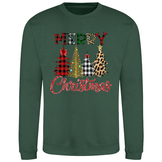 Festive Trees Christmas  Sweatshirt