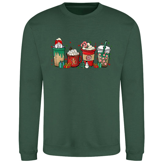 Festive Beverage  Fun Sweatshirt