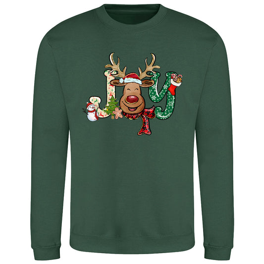 Festive Joy Reindeer Shirt Sweatshirt