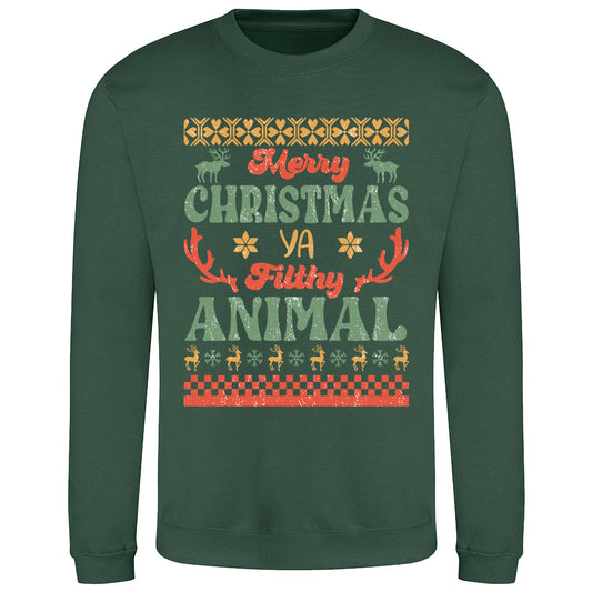 Merry Christmas Filthy Animal  Sweatshirt