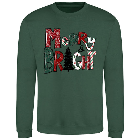 Merry & Bright Holiday  Sweatshirt
