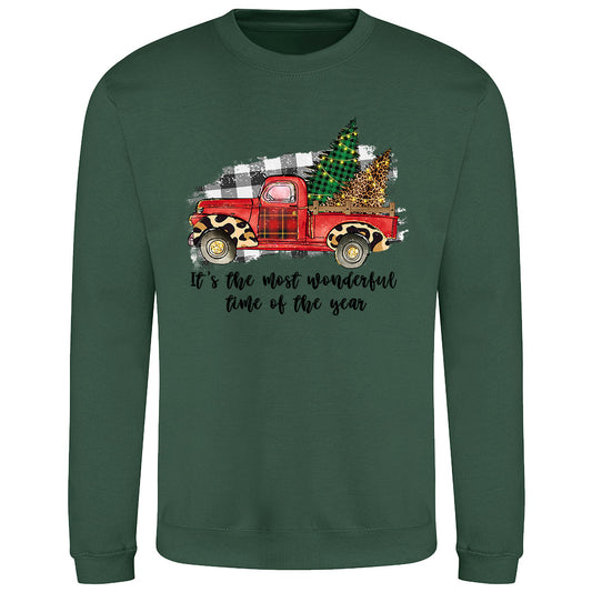 Vintage Holiday Truck  Sweatshirt