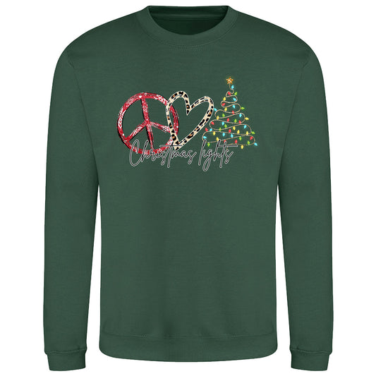 Peace Love Xmas  Sweatshirt