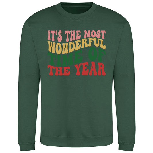 Festive Text Art  Sweatshirt
