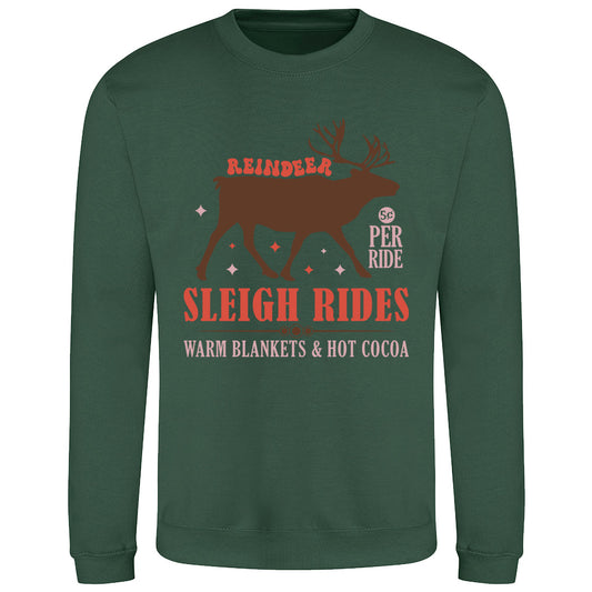 Cozy Reindeer Sleigh  Sweatshirt