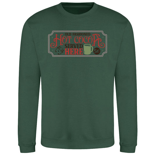 Vintage Hot Cocoa Sign Sweatshirt