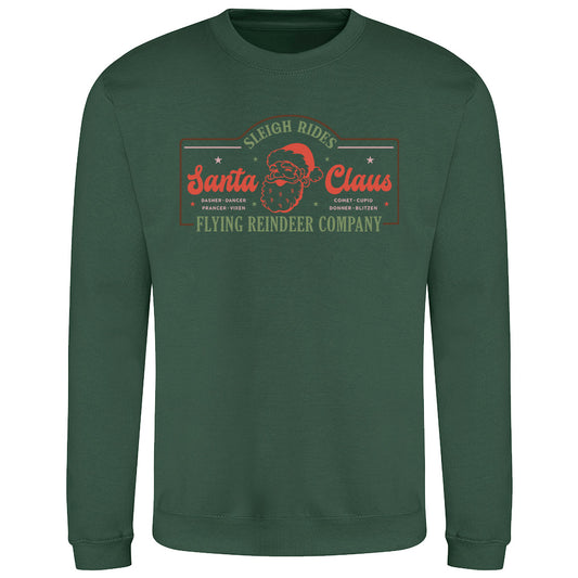 Santa Sleigh Rides  Sweatshirt