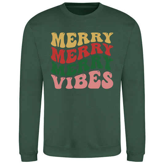 Merry Vibes Holiday  Sweatshirt