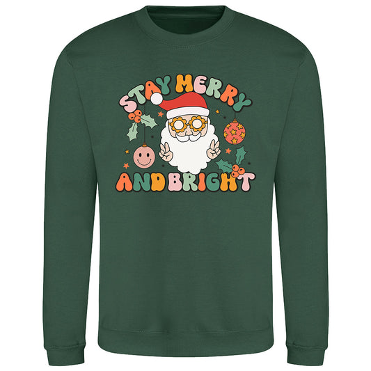 Retro Santa Xmas  Sweatshirt