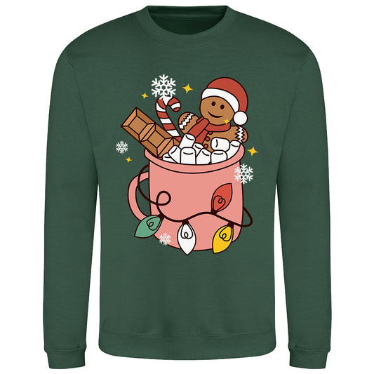 Festive  with Gingerbread Joy Sweatshirt