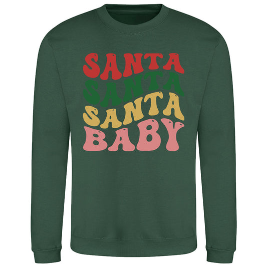 Retro Santa Baby  Sweatshirt