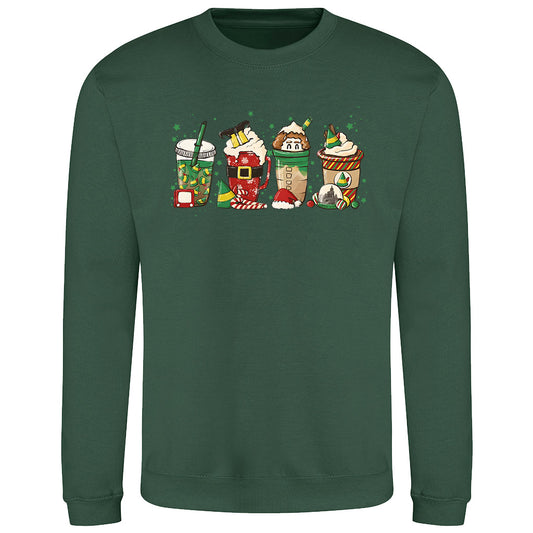 Festive Holiday Drink Art Shirt Sweatshirt