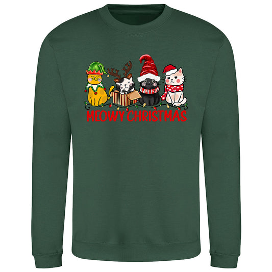 Meowy Christmas Cats  Sweatshirt