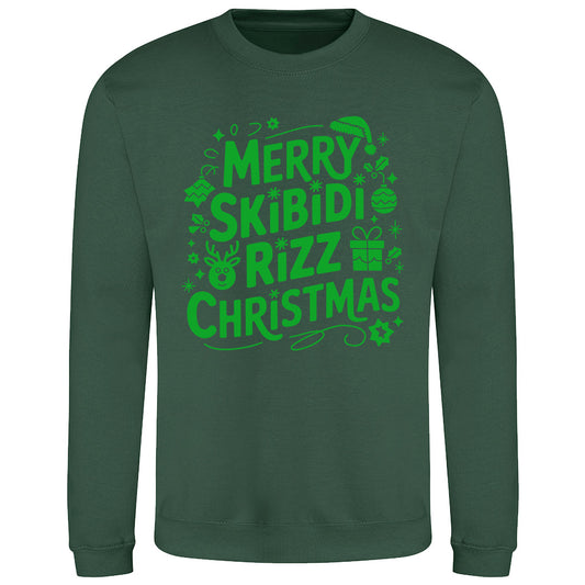 Merry Skibidi Rizz Christmas  Sweatshirt