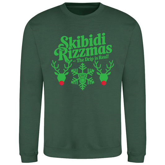 Skibidi Rizzmas  - Festive Fun Sweatshirt