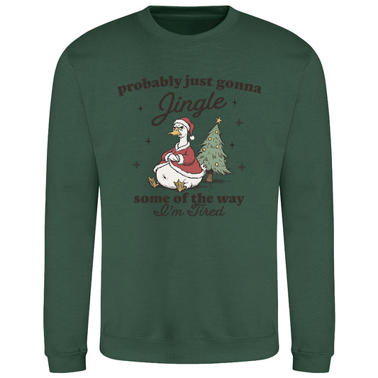 Tired Holiday Duck  Sweatshirt