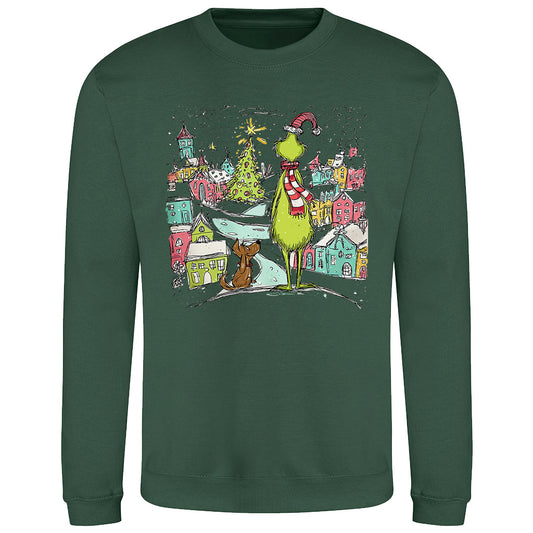 Festive Grinchmas  Sweatshirt