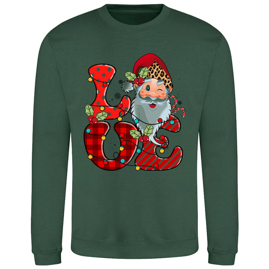 Festive Santa Love  Sweatshirt