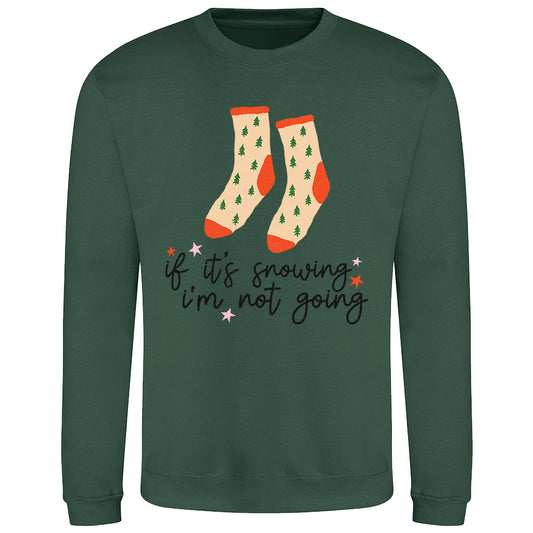 Cozy Winter Tree Socks Sweatshirt