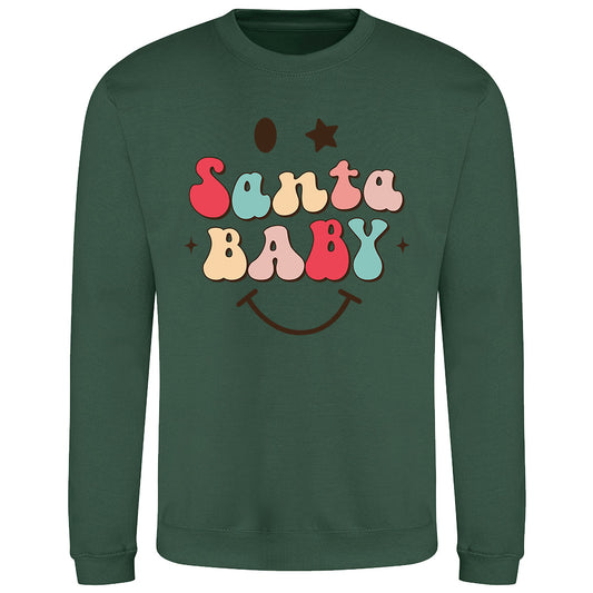 Festive Santa Baby  Sweatshirt
