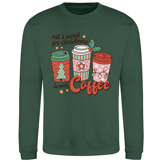 Festive Coffee Cups  Sweatshirt