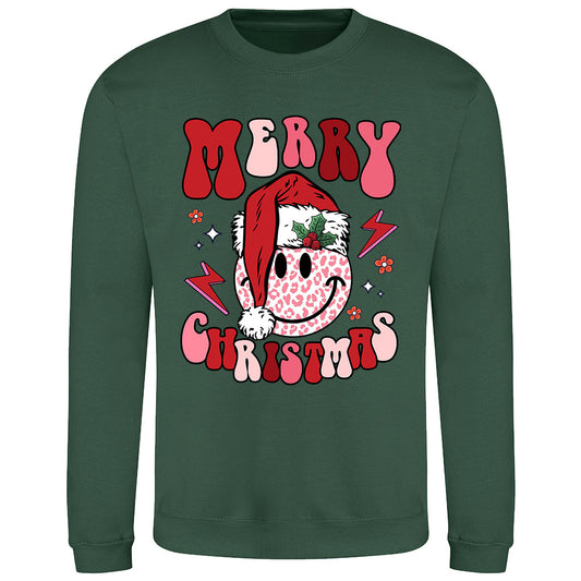 Merry Christmas Smiley  Sweatshirt