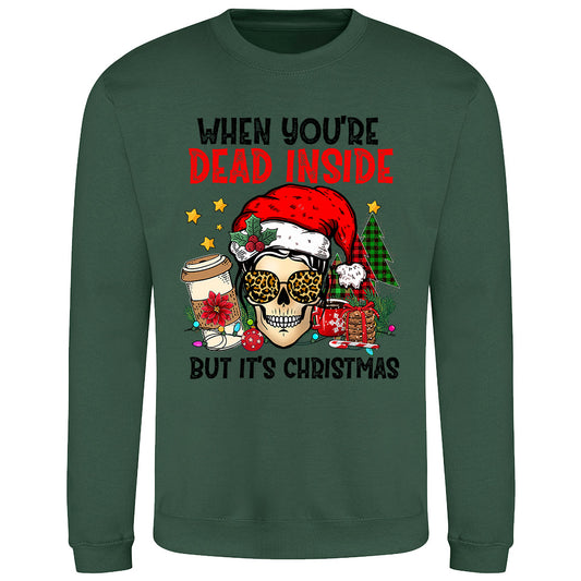 Festive Skull Christmas  Sweatshirt