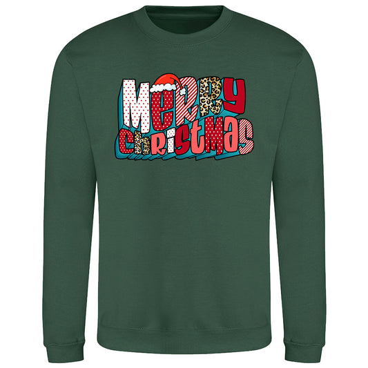 Festive Leopard Xmas Shirt Sweatshirt