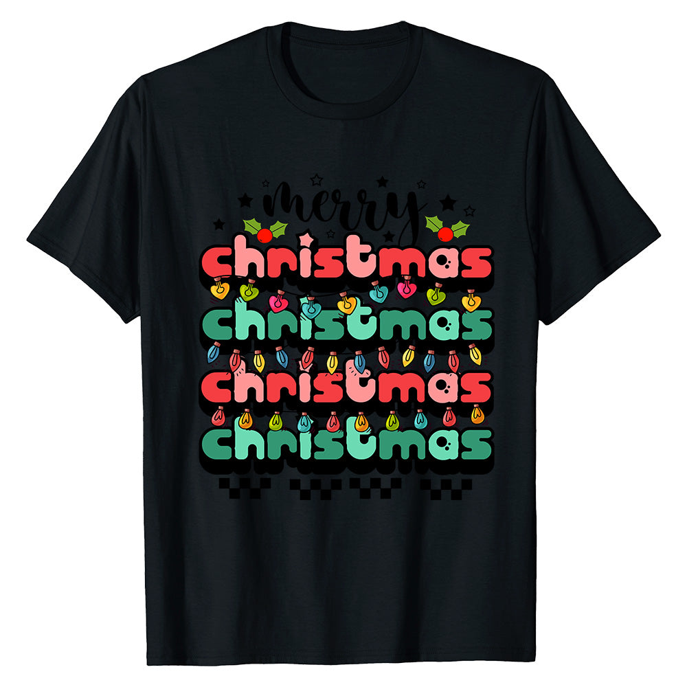 Festive Christmas Lights  T-Shirt