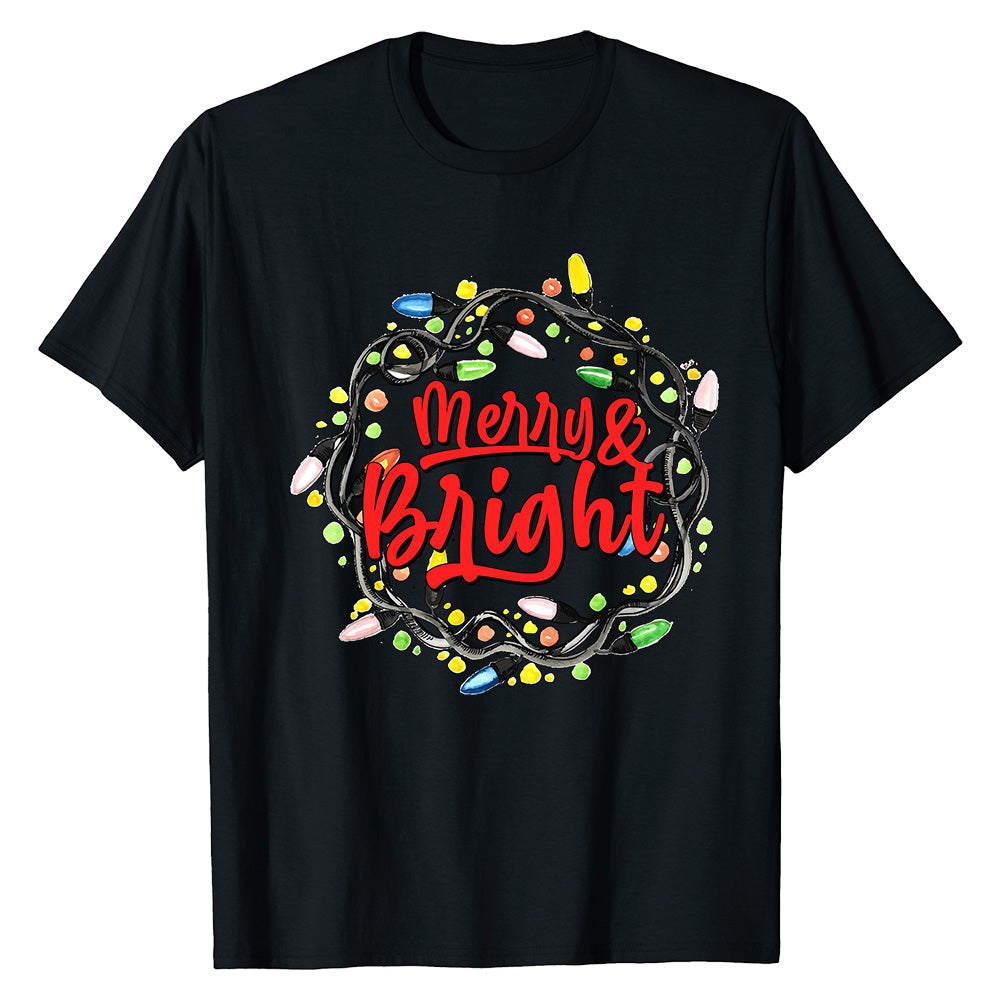 Merry & Bright Festive  T-Shirt